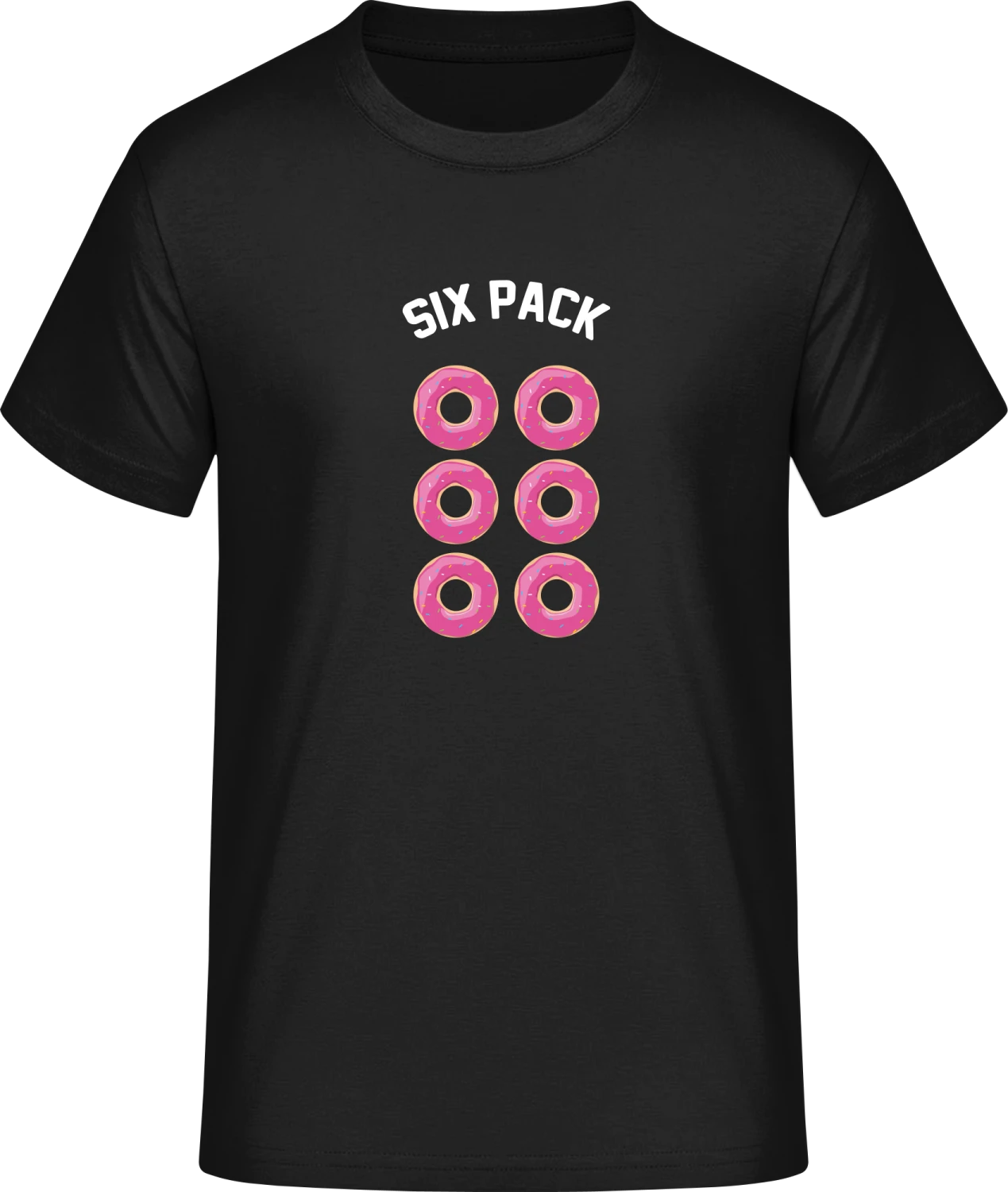 Six Pack Donut - Front_Schwarz