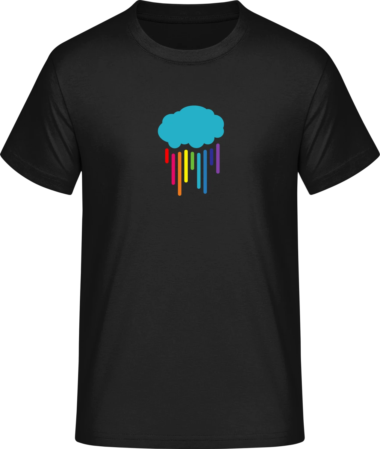 Cloud Rainbow Rain - Front_Schwarz