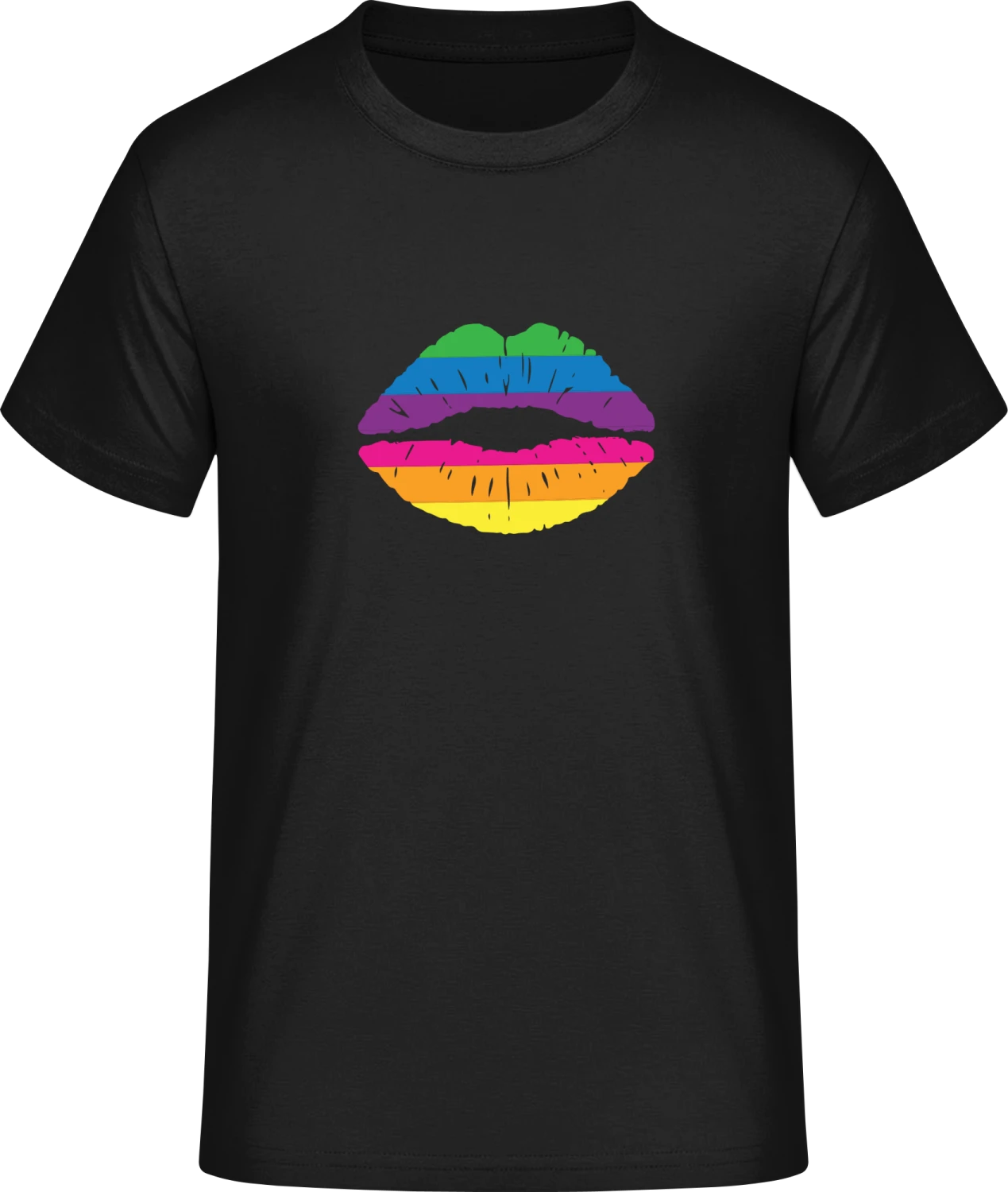 Rainbow Lips - Front_Schwarz