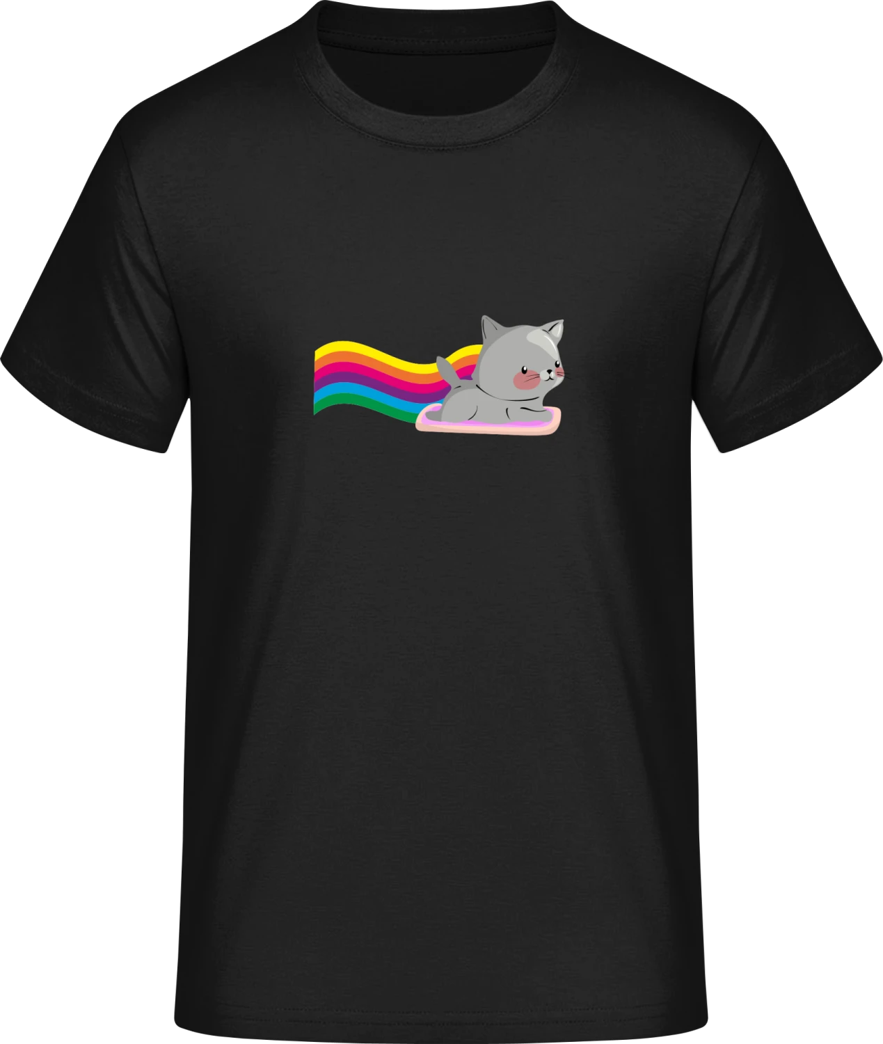 Rainbow Cat - Front_Schwarz