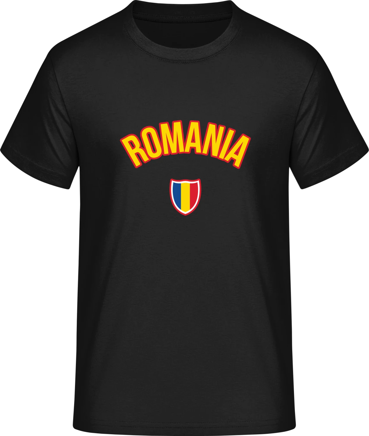 ROMANIA Fotbal Fan - Front_Schwarz