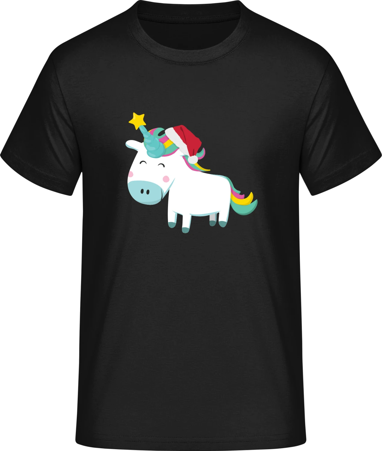 Christmas Unicorn - Front_Schwarz