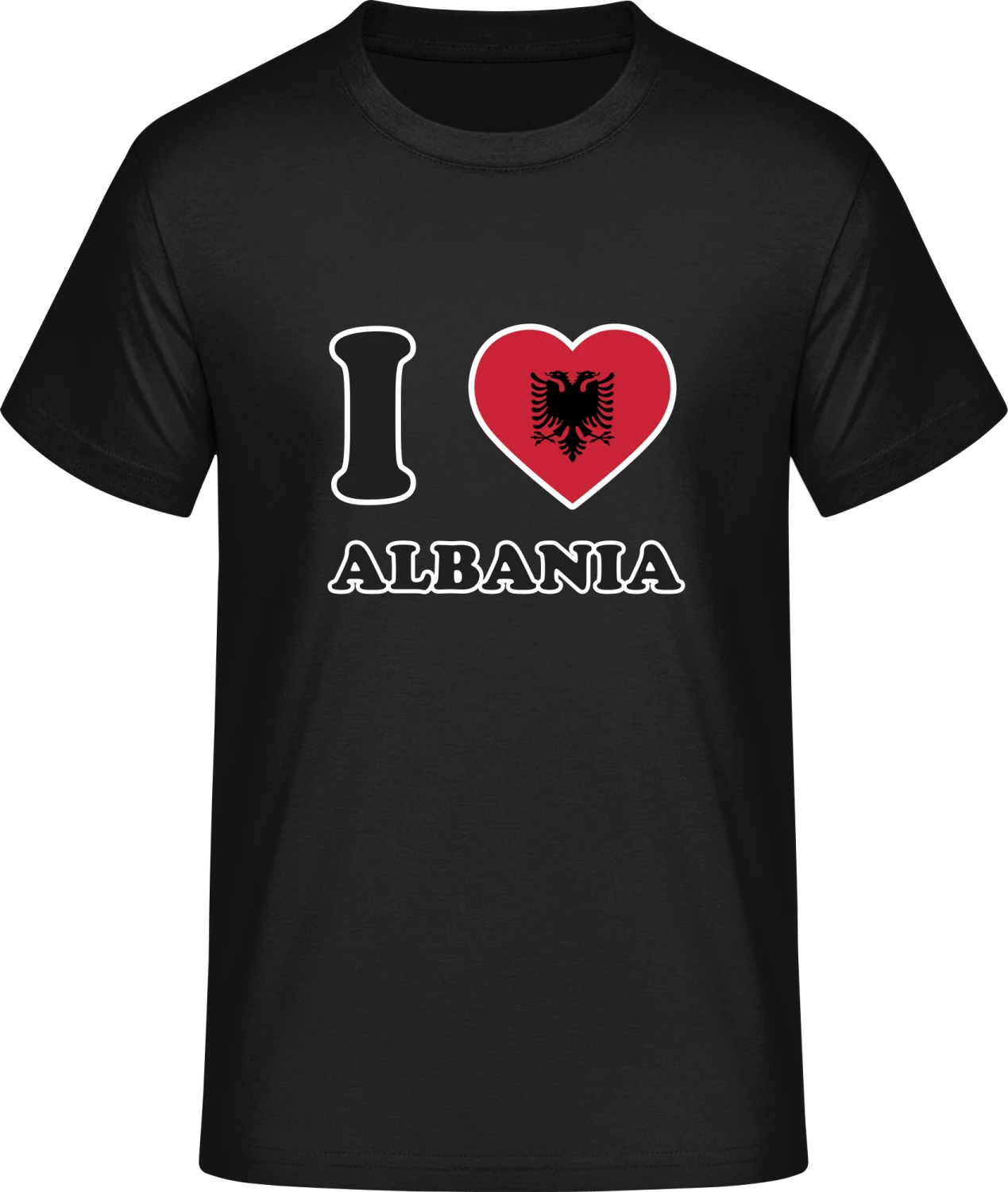 I Love Albania - Front_Schwarz