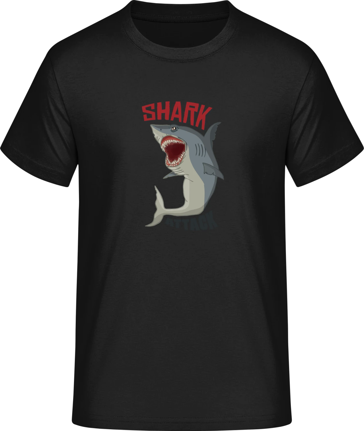 Shark Attack Scarry - Front_Schwarz