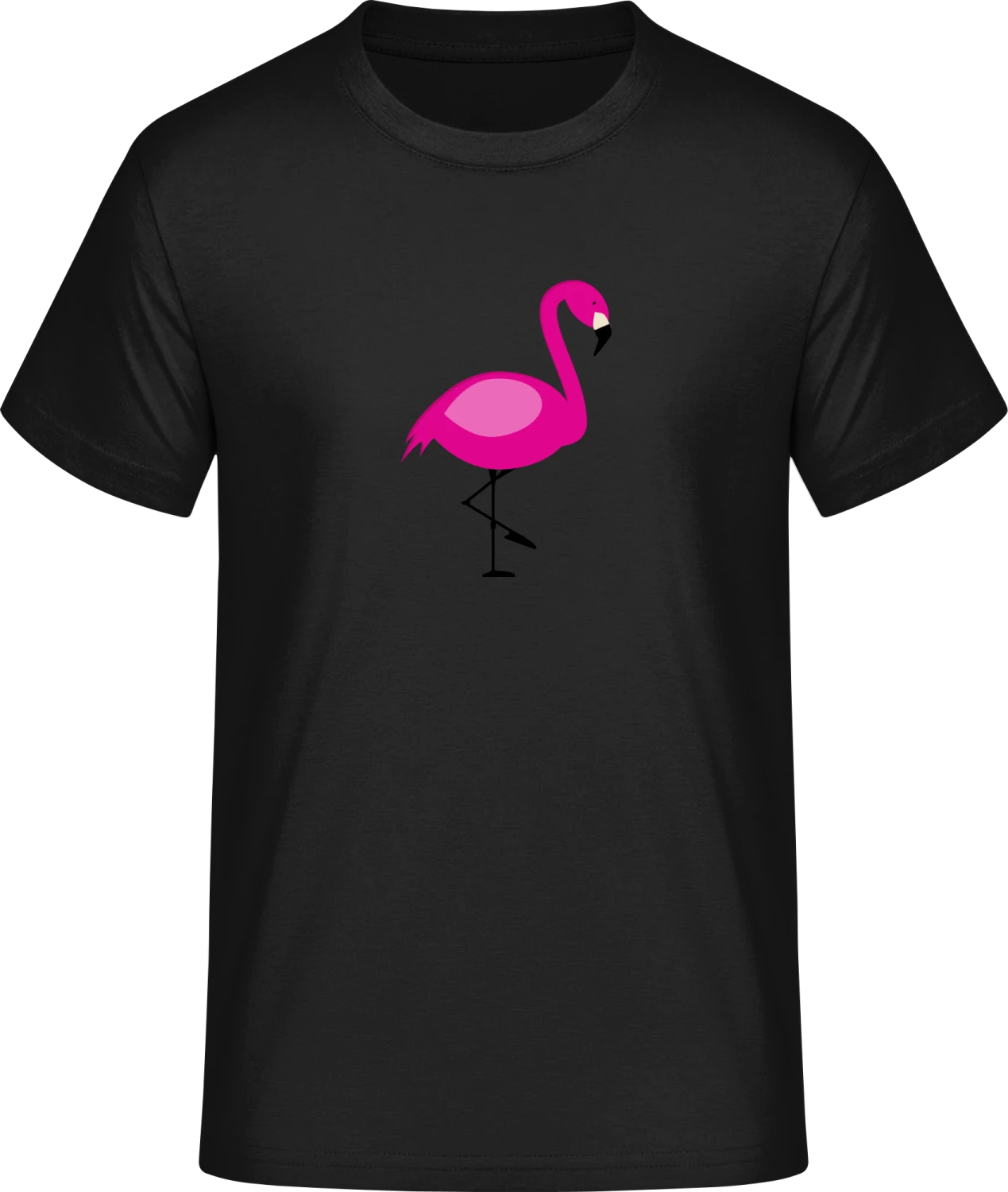 Pink Flamingo Illustration - Front_Schwarz