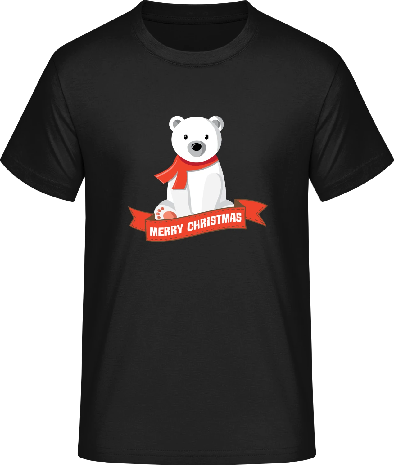 Ice Bear Merry Christmas - Front_Schwarz