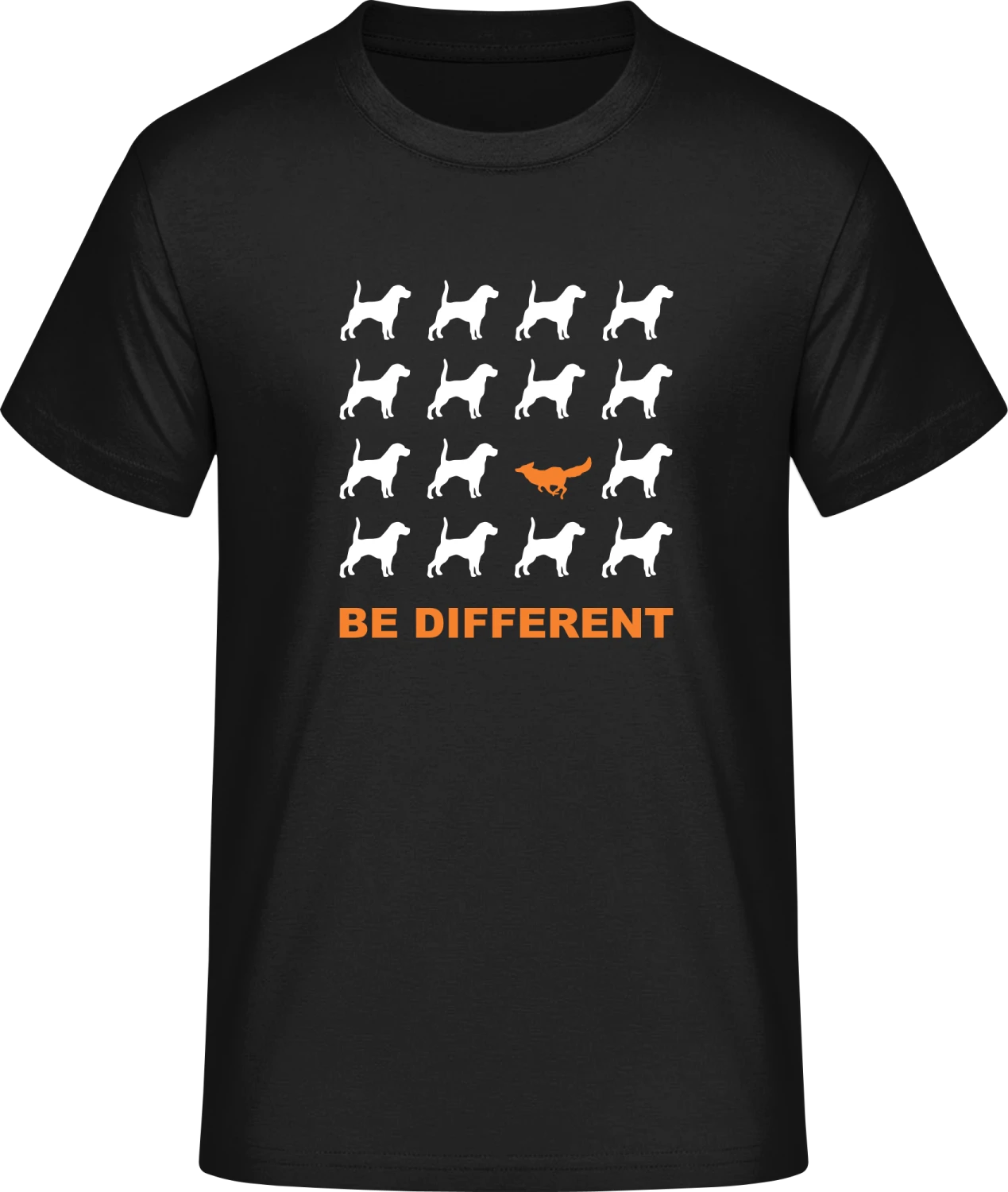 Be Different Fox - Front_Schwarz