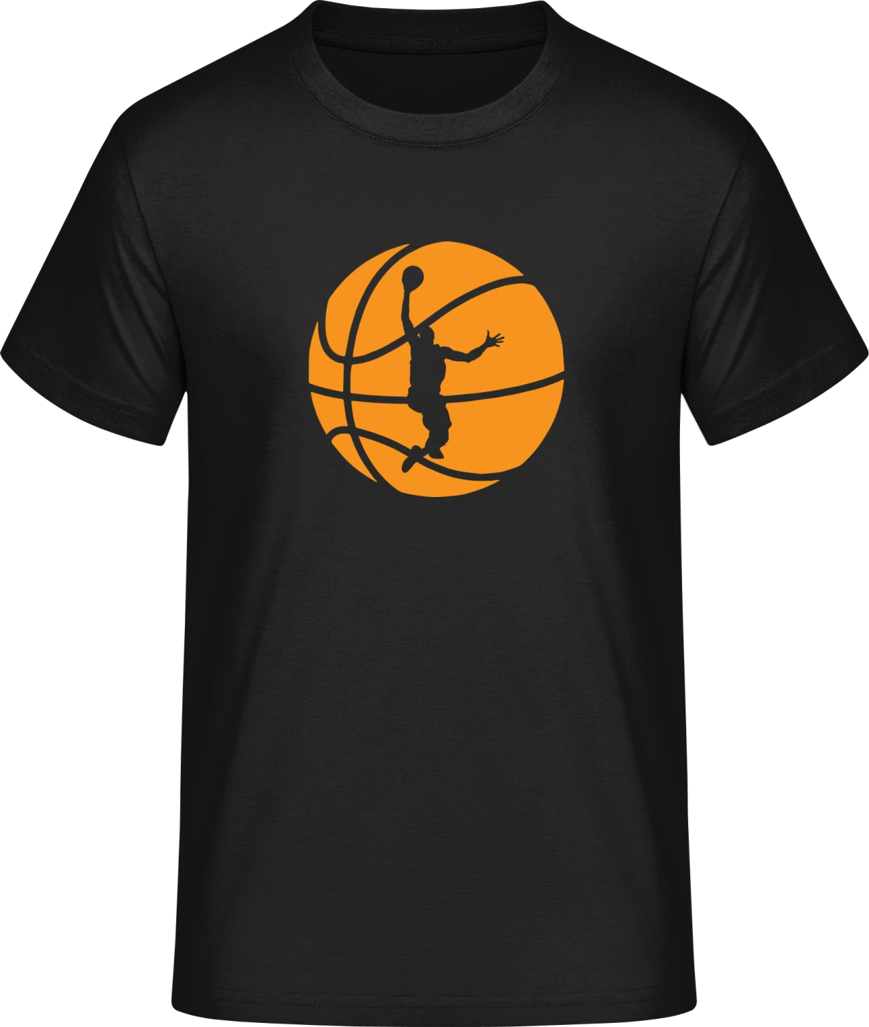 Basketball Silhouette Player - Front_Schwarz