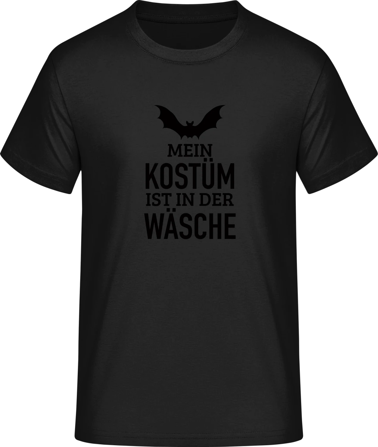 Mein Kostüm ist der Wäsche - Front_Schwarz