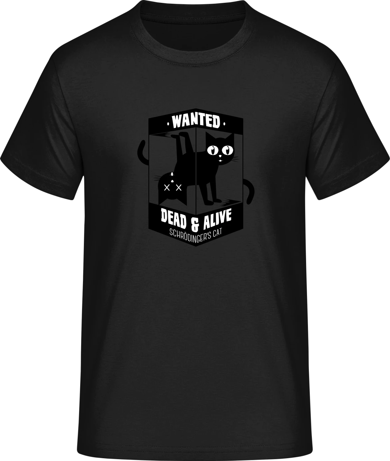 Wanted Dead & Alive Schrödinger's Cat - Front_Schwarz