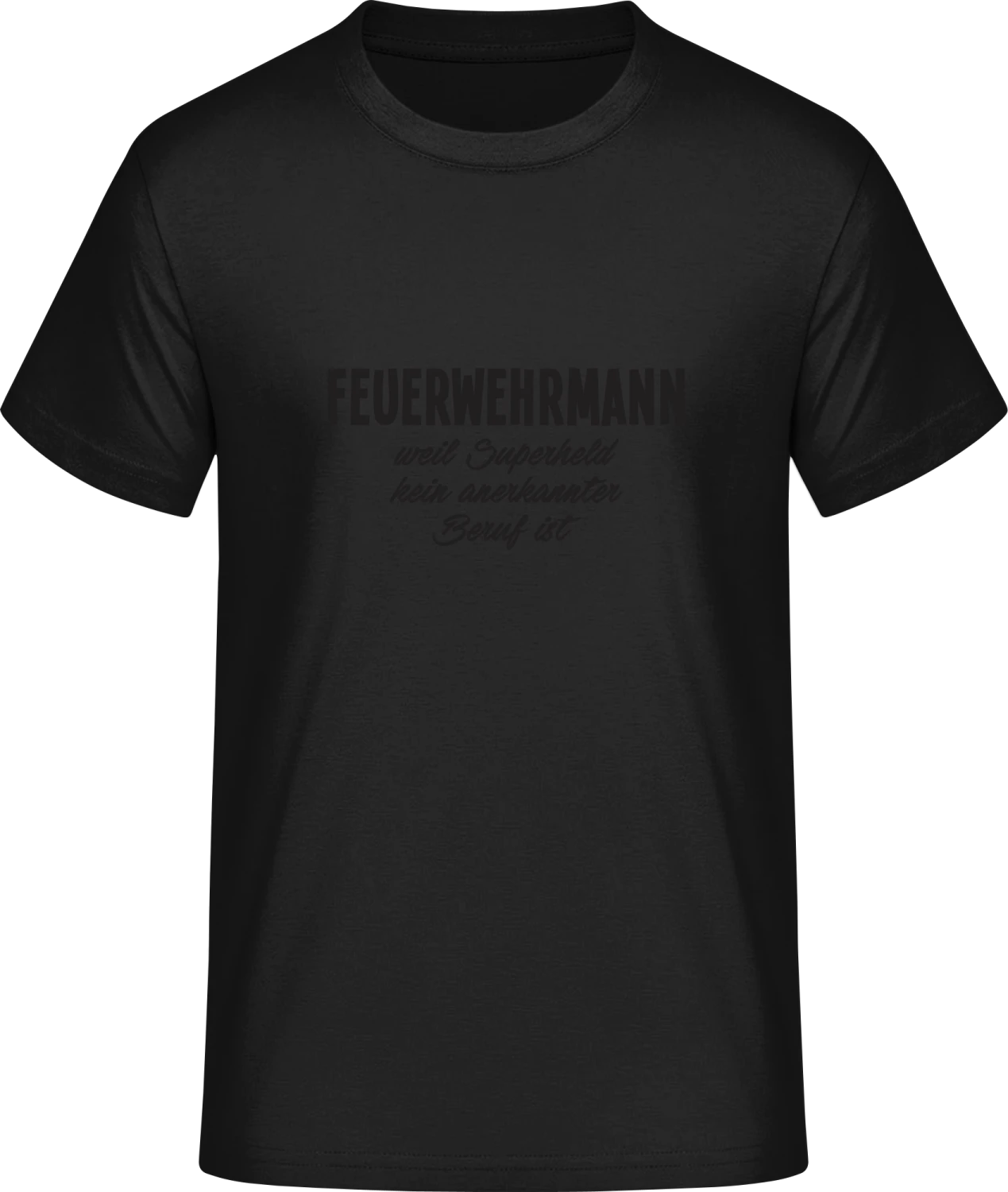 Feuerwehrmann weil - Front_Schwarz