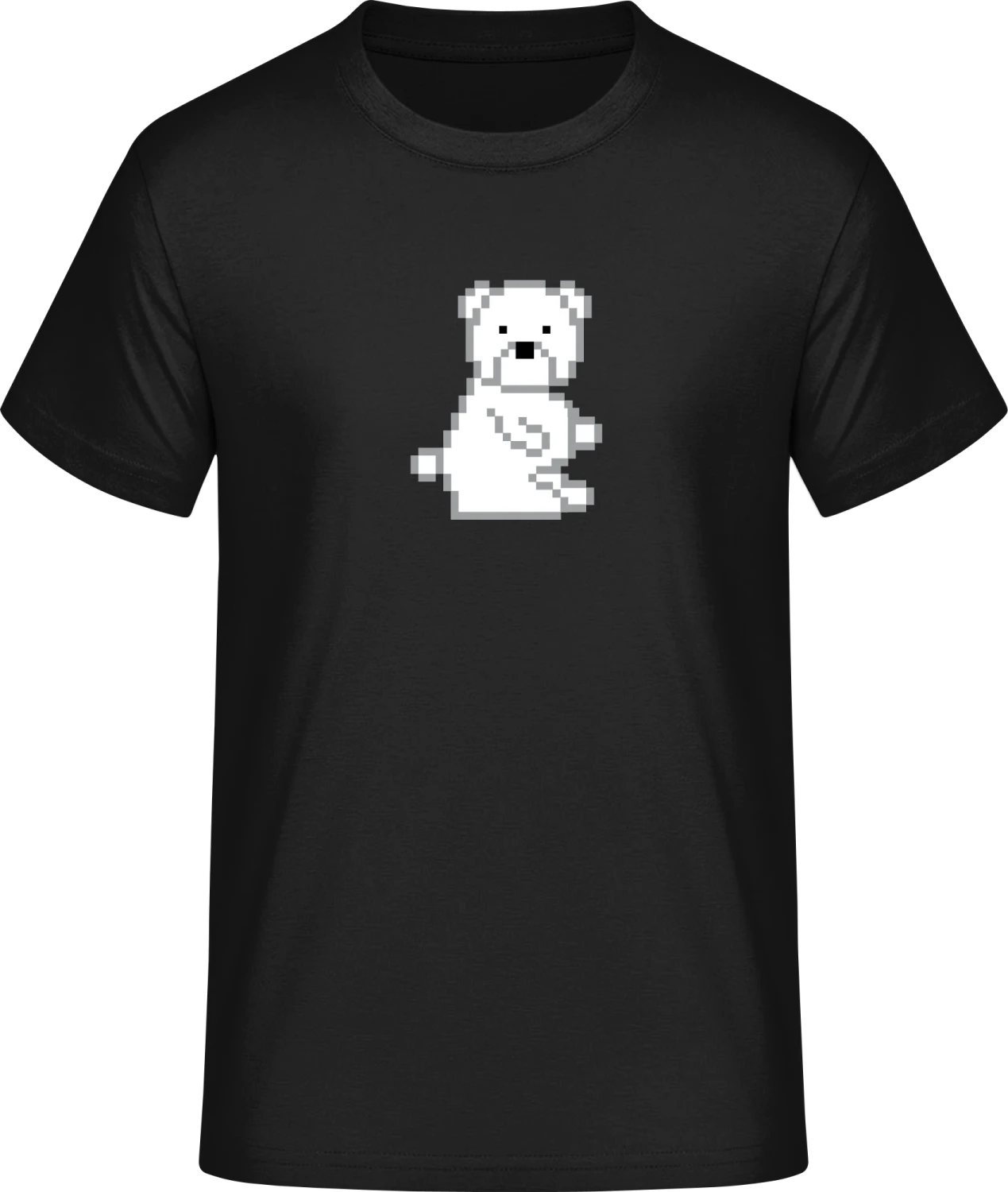 Pixel Ice Bear - Front_Schwarz