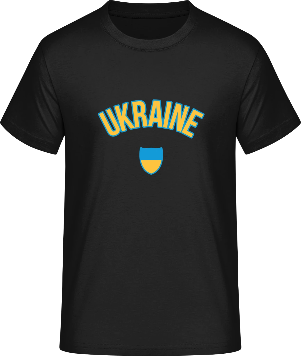 UKRAINE Football Fan - Front_Schwarz