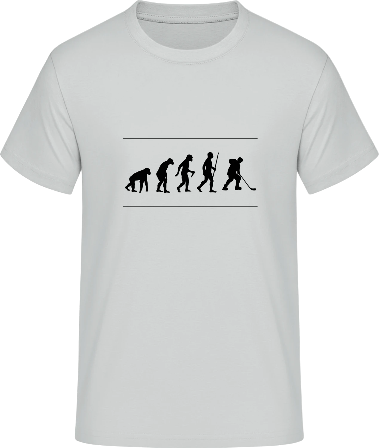 Funny Ice Hockey Evolution - Front_Pacific grey