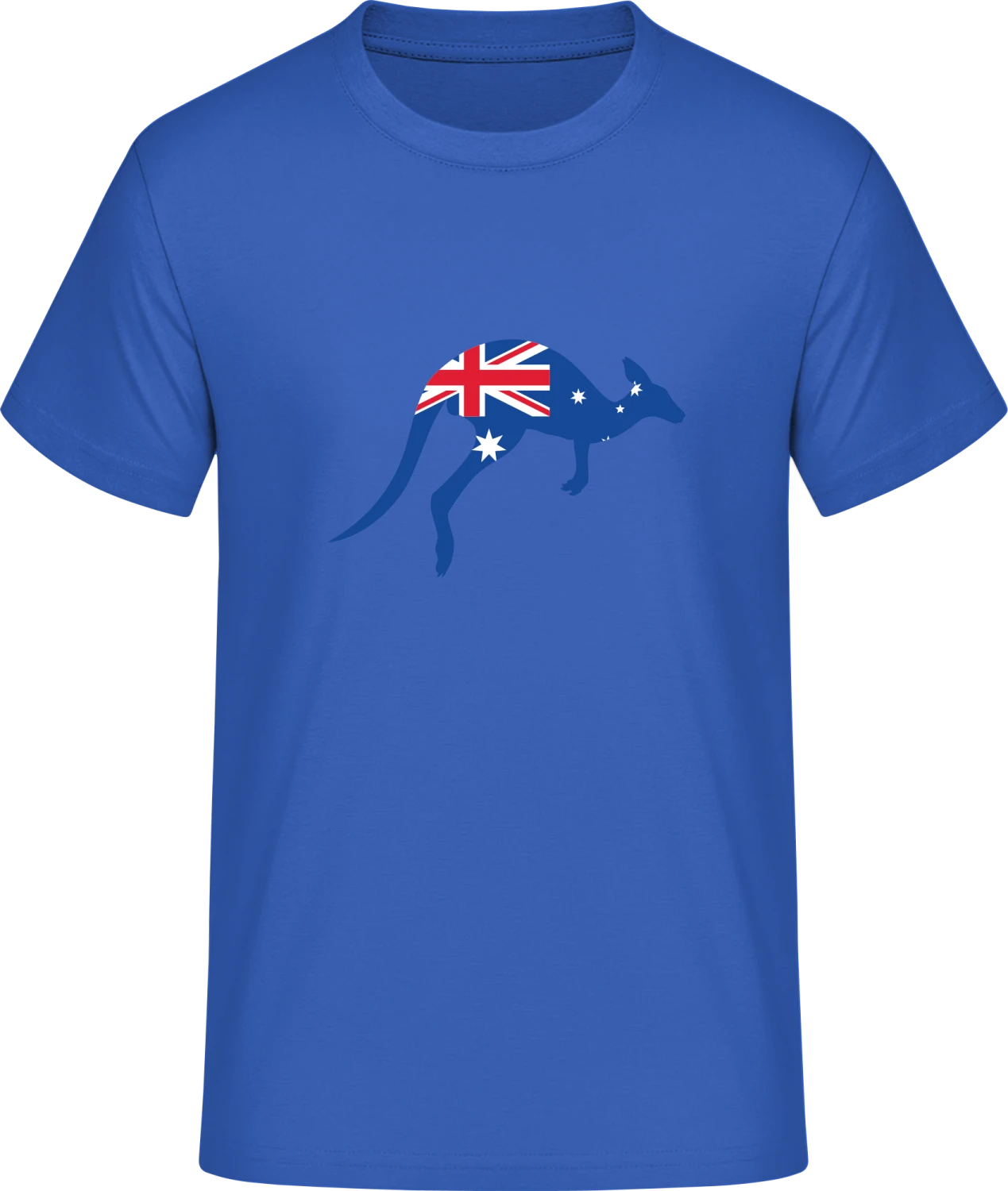 Kangaroo With Australian Flag - Front_Royalblau (1)