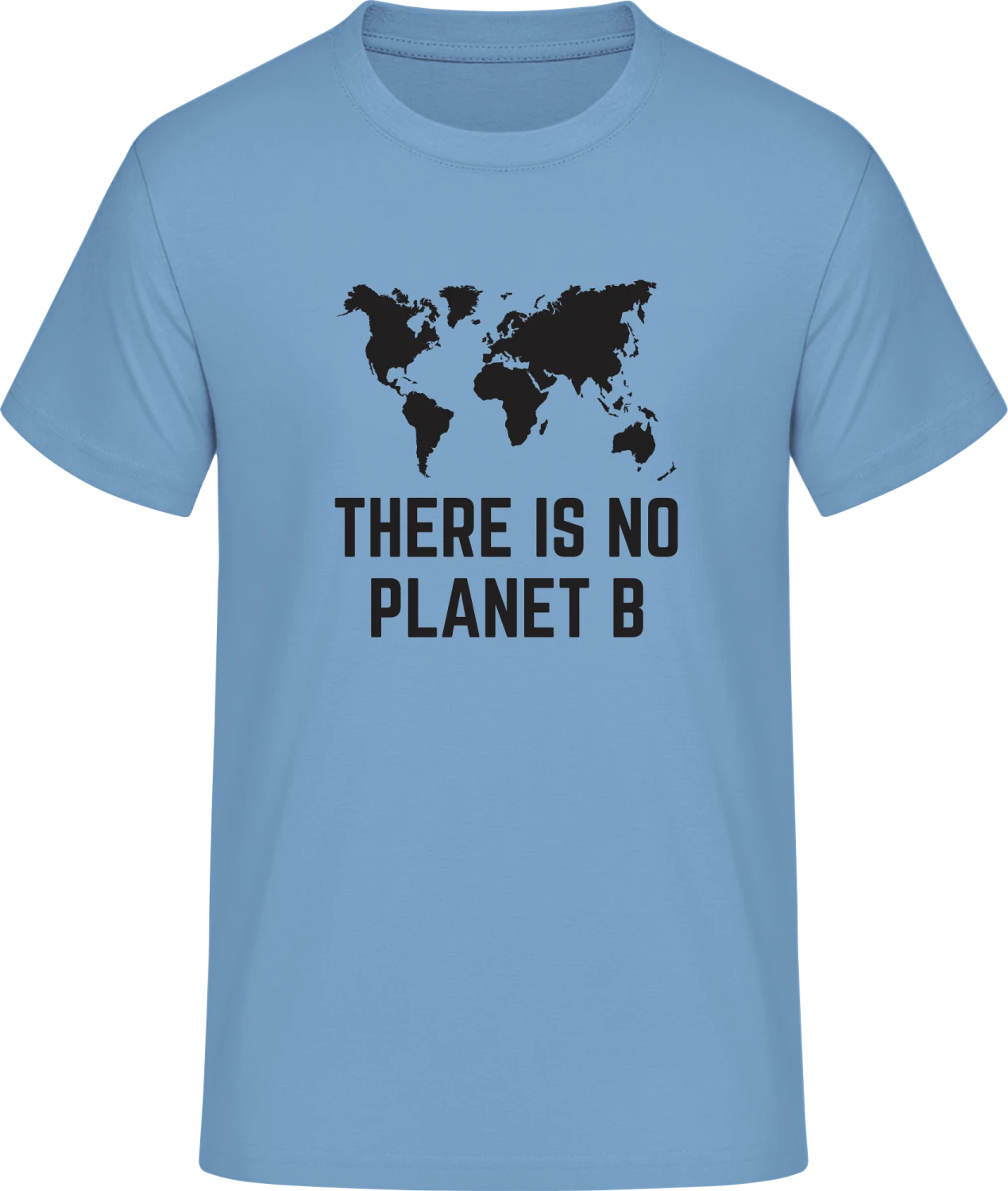 There Is No Planet B Silhouette - Front_Ciel bleu