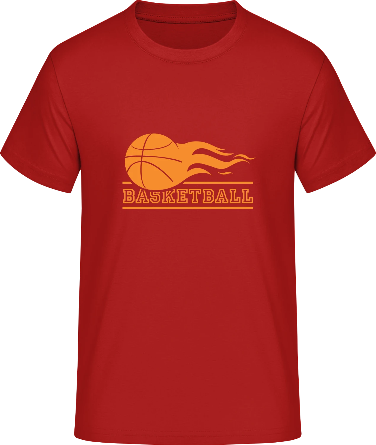 Basketball - Red #E190 T-Shirt - Front