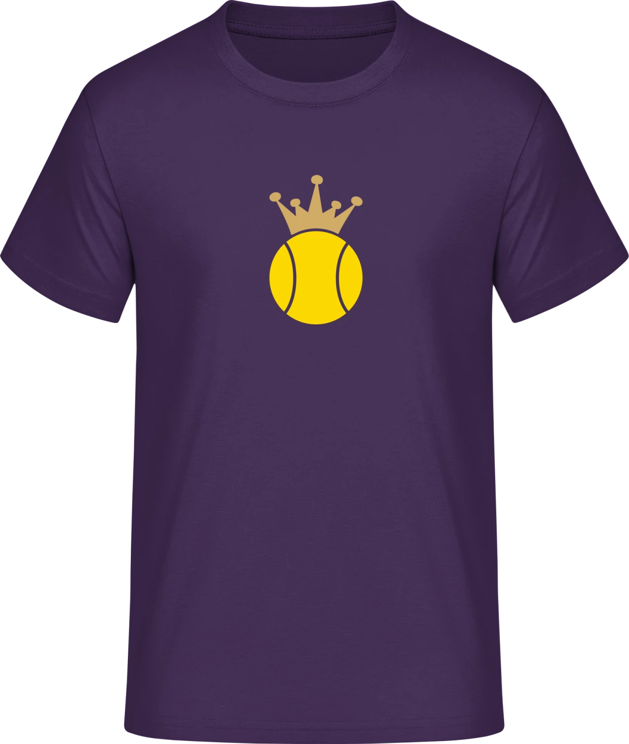 Tennis Ball And Crown - Front_Urban purple