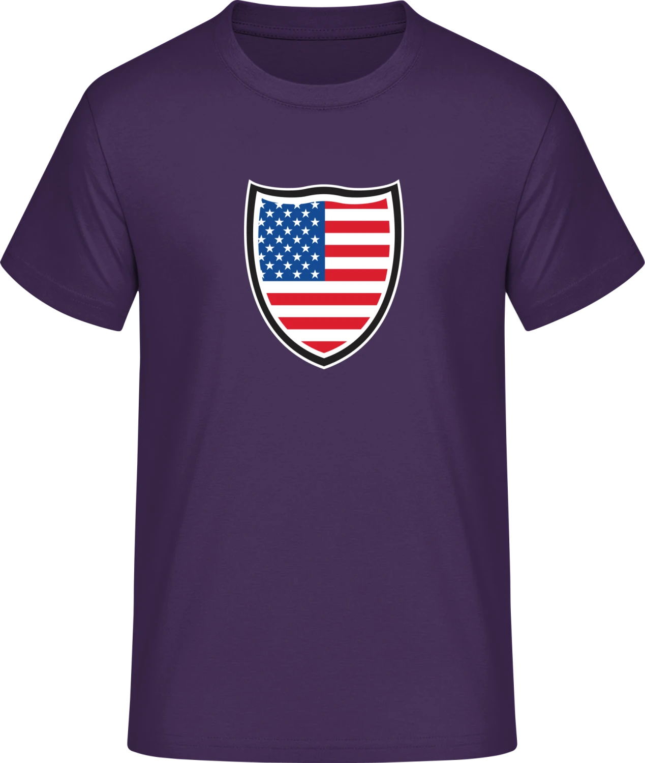 USA Shield Flag - Front_Urban purple