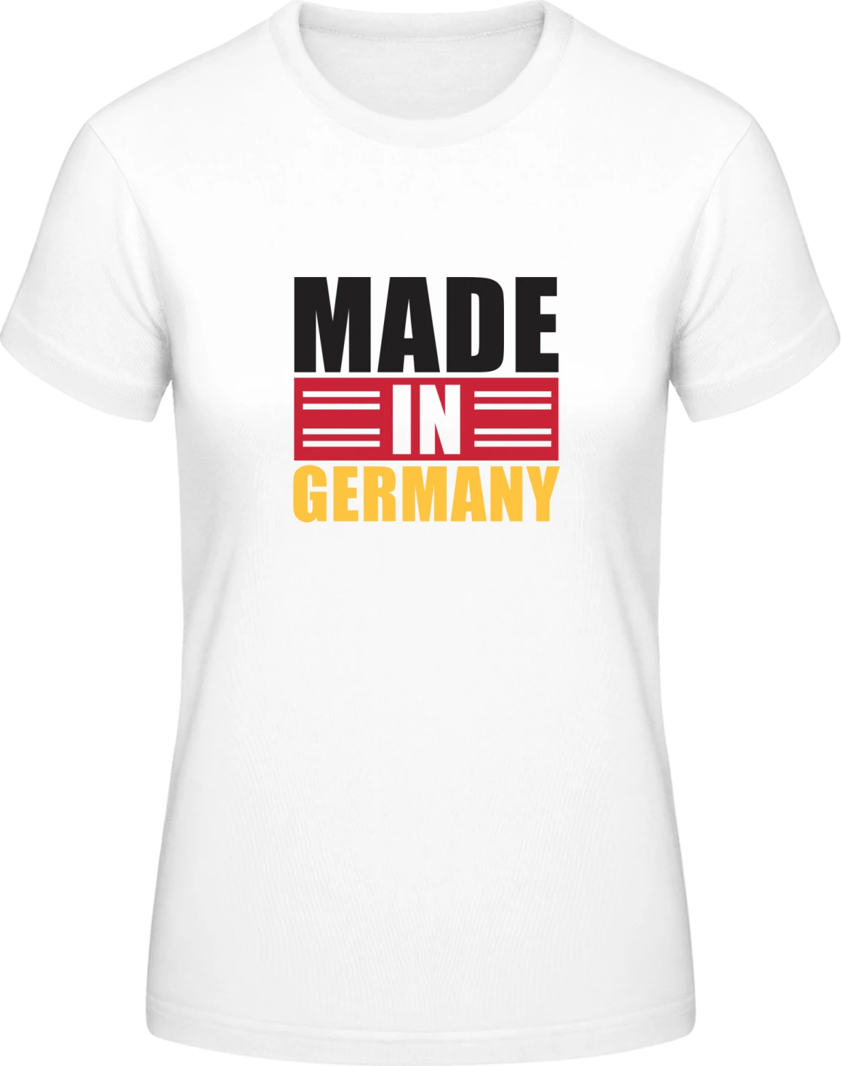 Made In Germany Typo - White #E190 women T-Shirt - Front