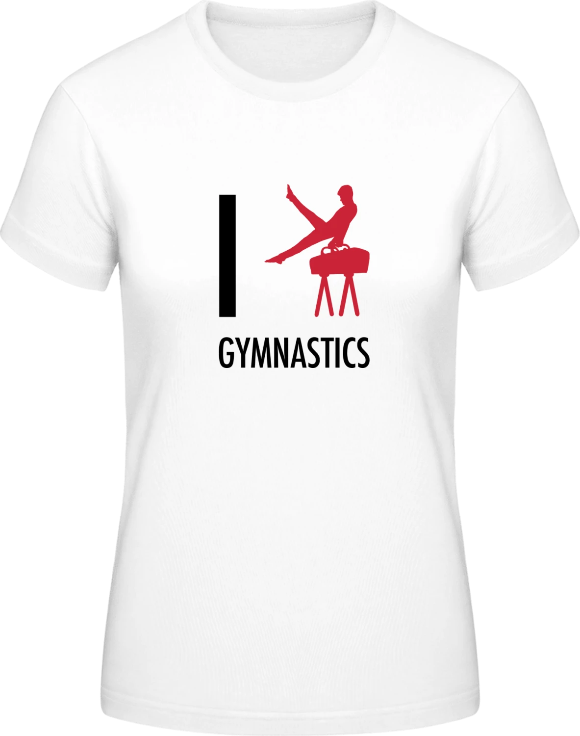 I Love Gym - White #E190 women T-Shirt - Front