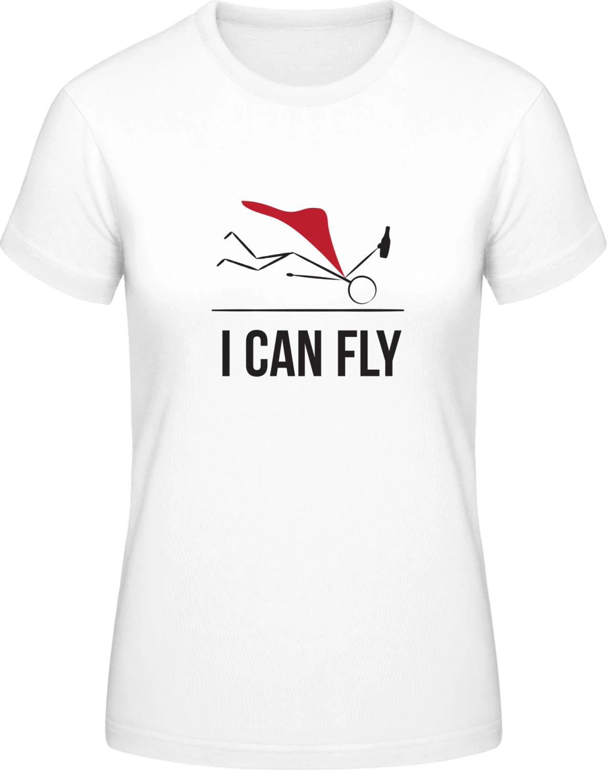 I Can Fly - White #E190 women T-Shirt - Front