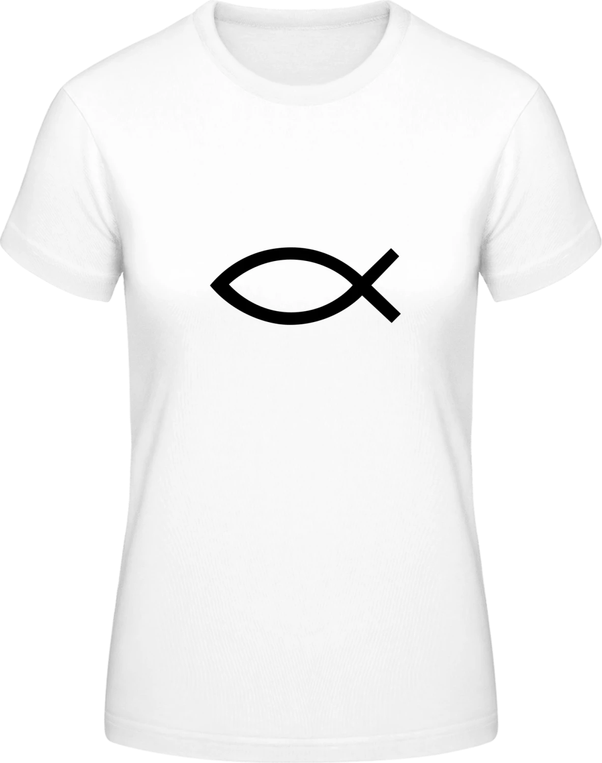 Ichthys - White #E190 women T-Shirt - Front