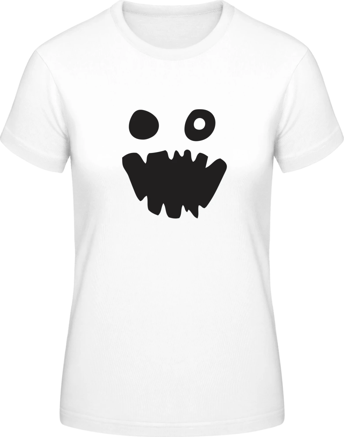 Ghost Effect - White #E190 women T-Shirt - Front