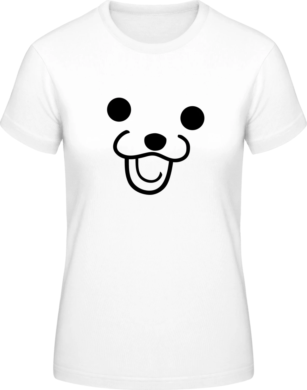 Meme Pedo Bear Face - White #E190 women T-Shirt - Front