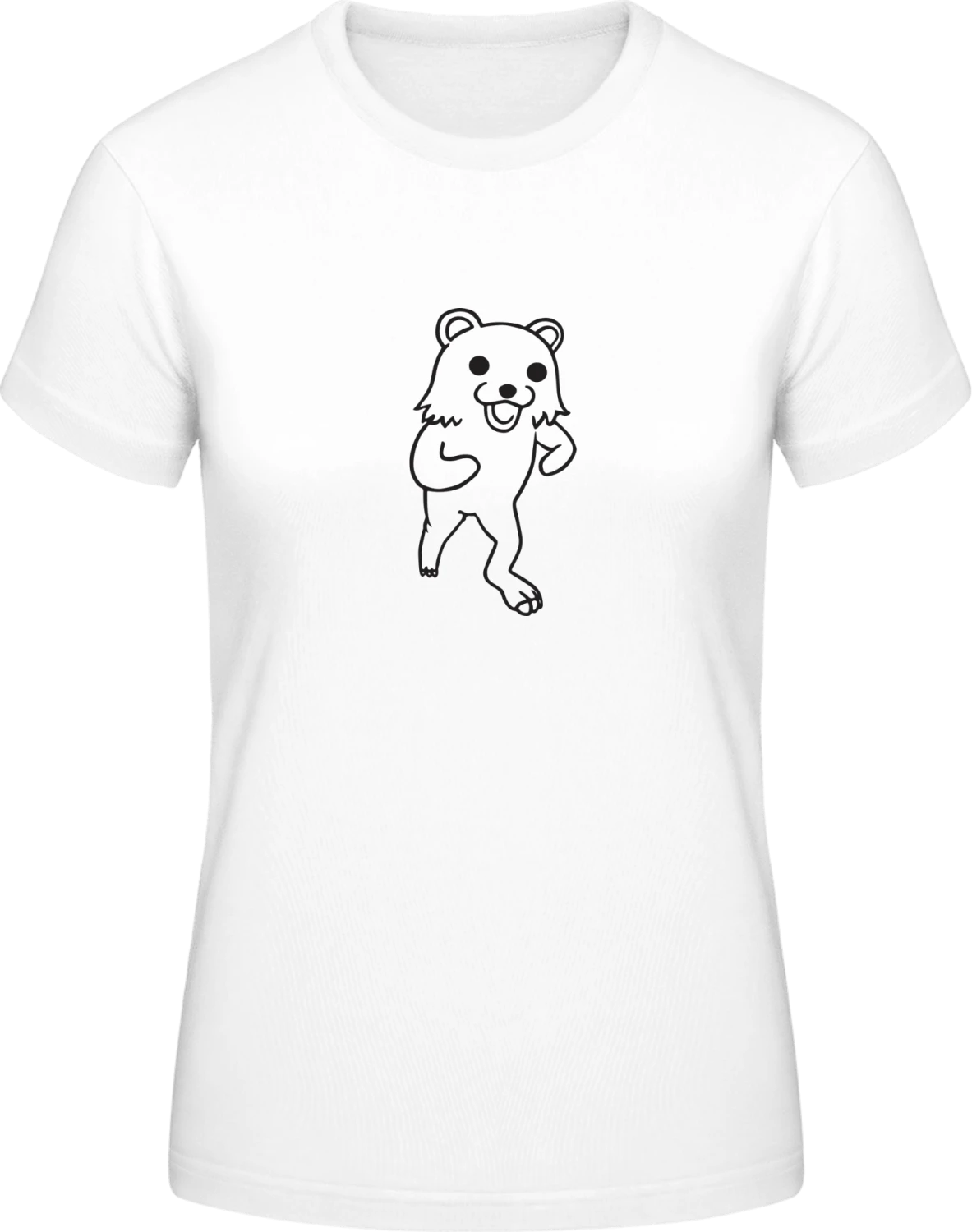 Pedobear Kumar Meme - White #E190 women T-Shirt - Front