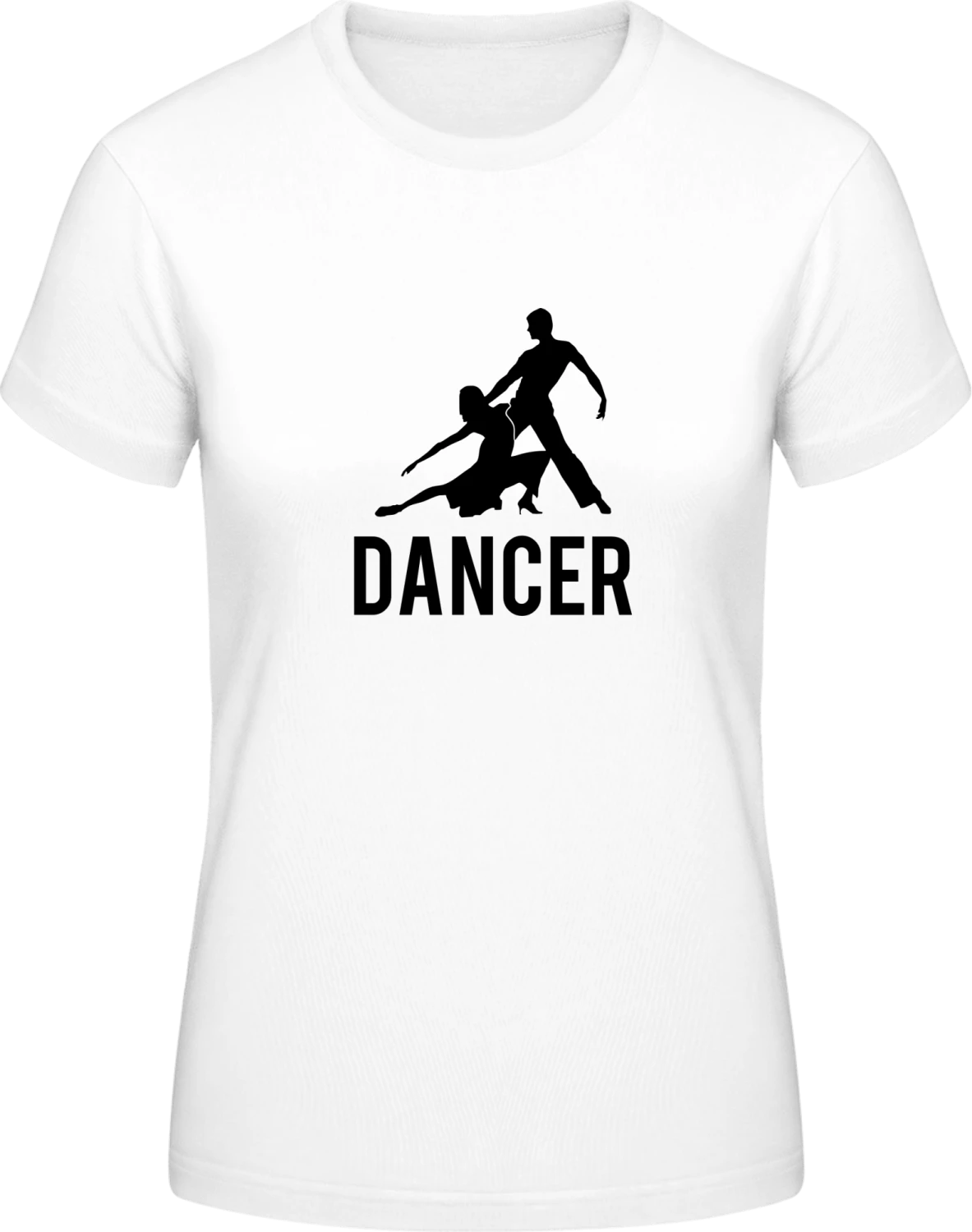 Salsa Tango Dancer - White #E190 women T-Shirt - Front