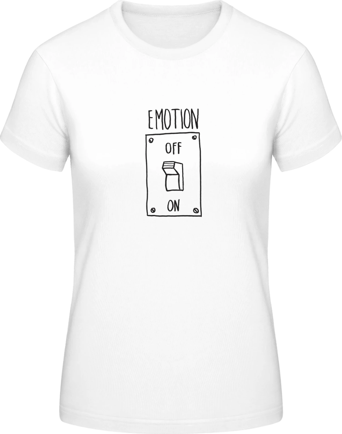 Emotion - White #E190 women T-Shirt - Front