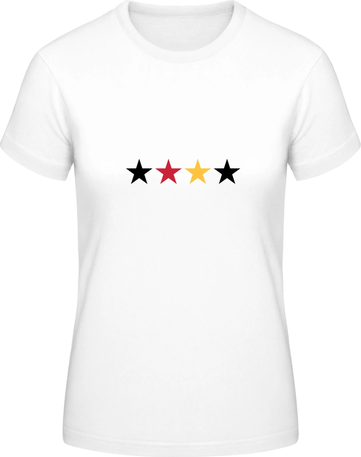 Four German Stars - White #E190 women T-Shirt - Front