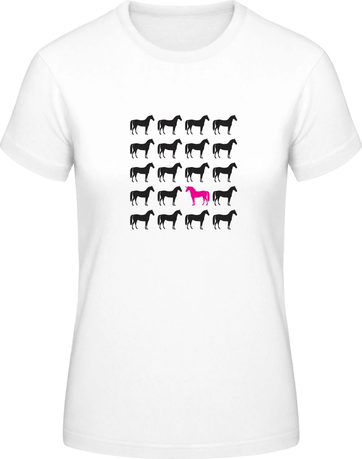 Unicorn Unique - White #E190 women T-Shirt - Front