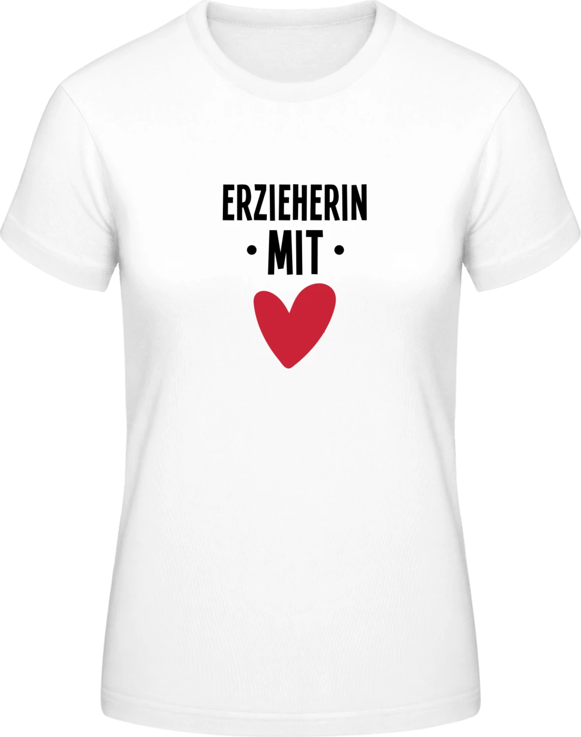 Erzieherin mit Herz - White #E190 women T-Shirt - Front