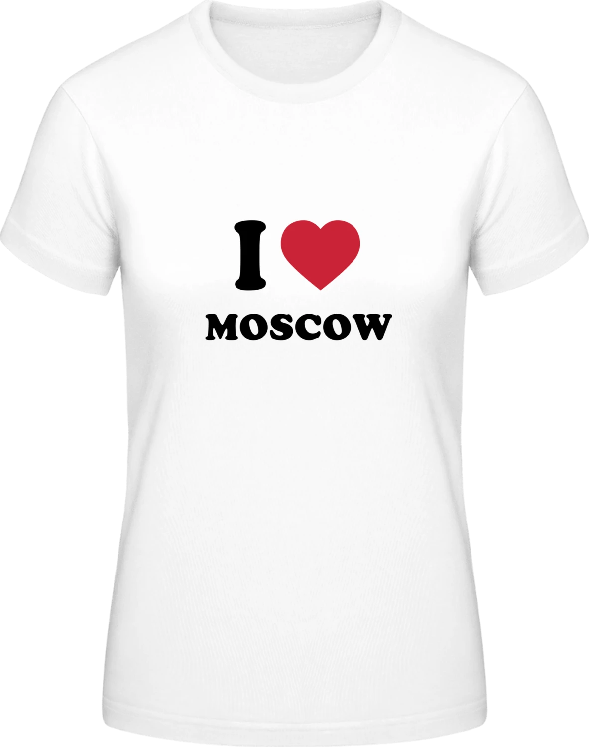 I love Moscow - White #E190 women T-Shirt - Front