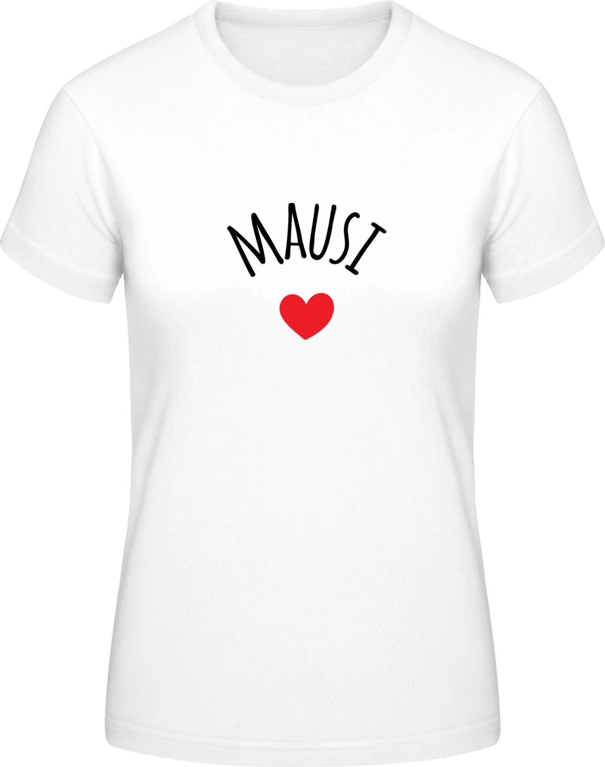 Mausi Kosename - White #E190 women T-Shirt - Front