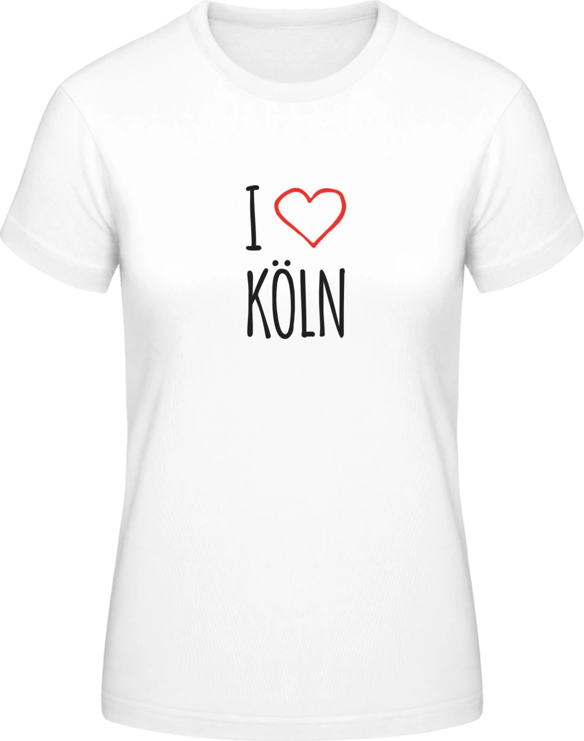 I Love Köln - White #E190 women T-Shirt - Front