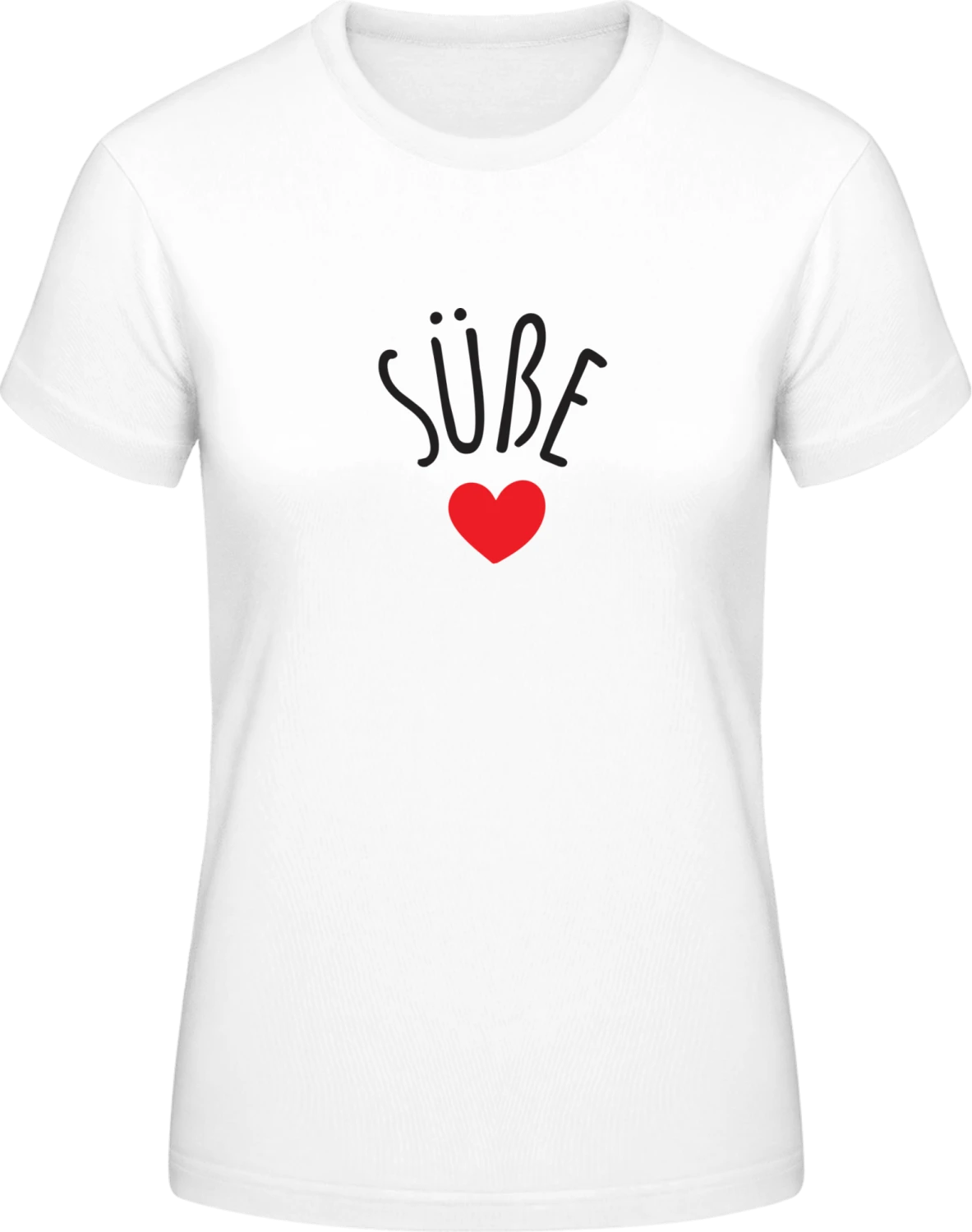 Süße - White #E190 women T-Shirt - Front