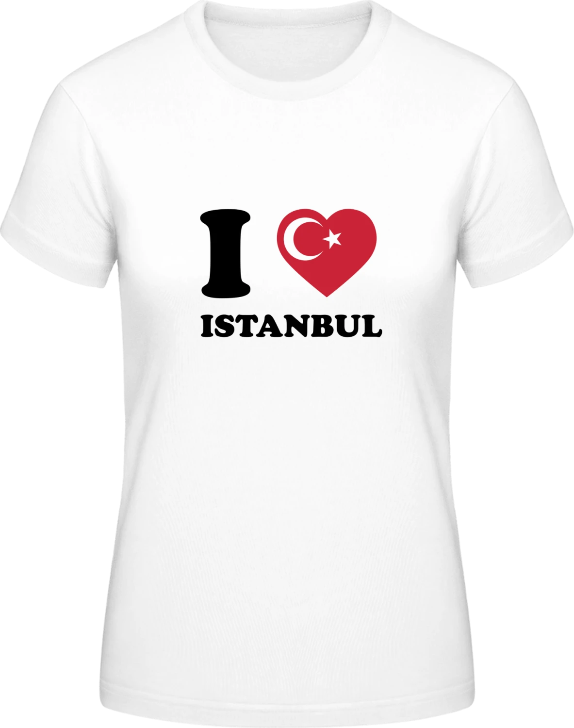 I Love Istanbul - White #E190 women T-Shirt - Front