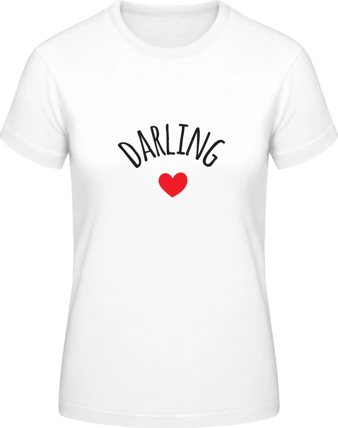 Darling - White #E190 women T-Shirt - Front