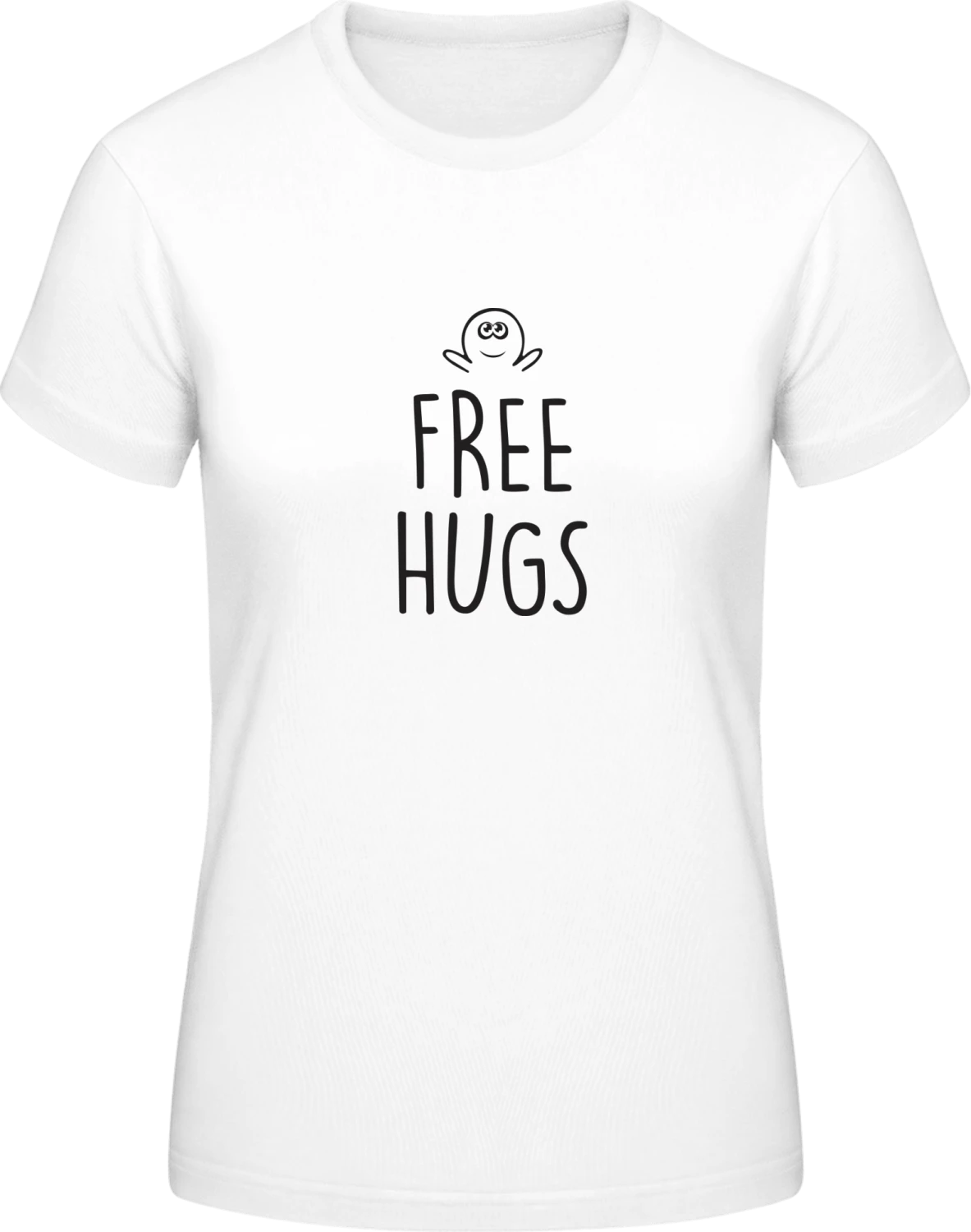 Free Hugs For You - White #E190 women T-Shirt - Front