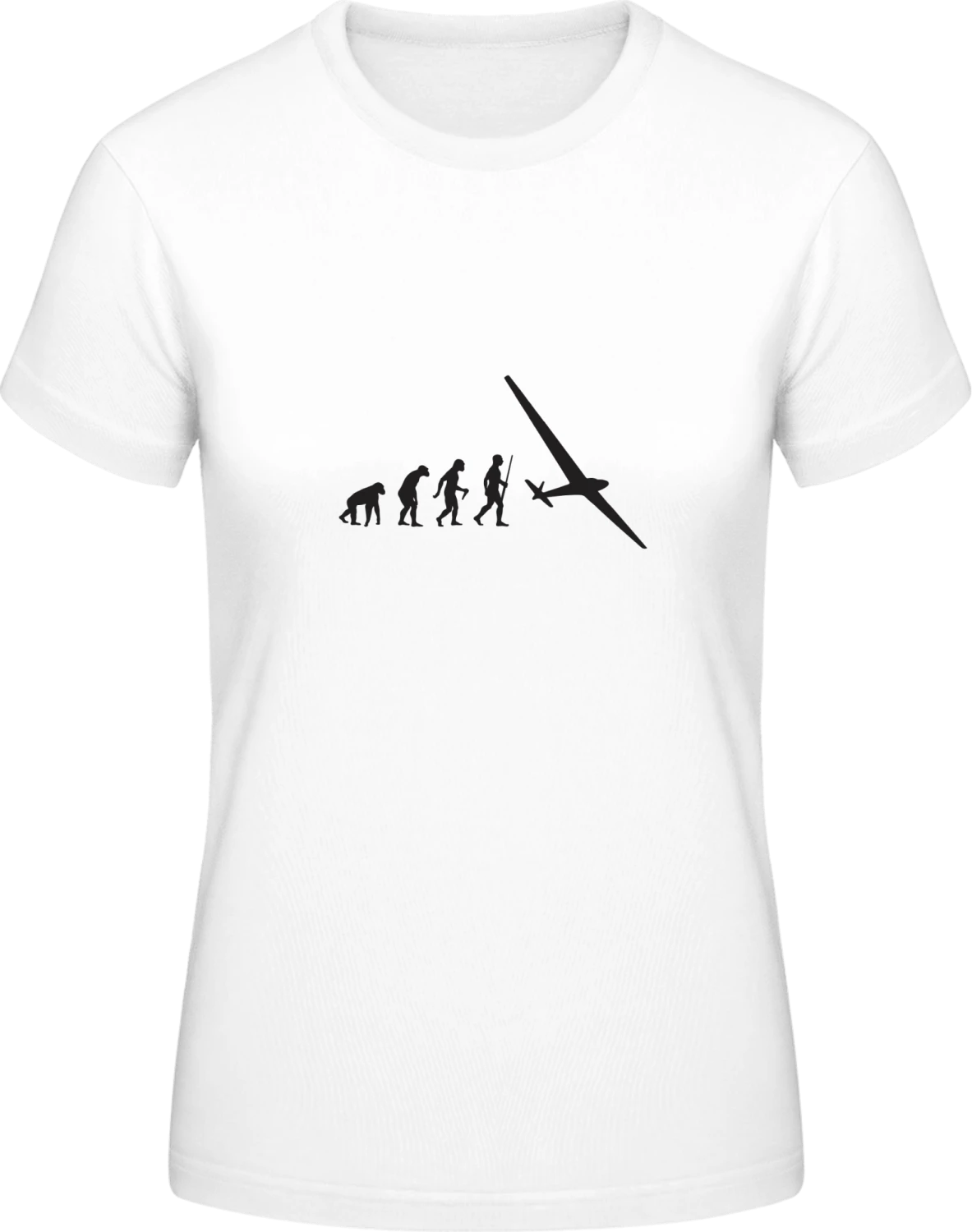 Evolution Of Planes - White #E190 women T-Shirt - Front