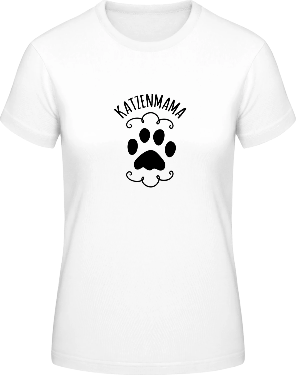 Katzenmama - White #E190 women T-Shirt - Front