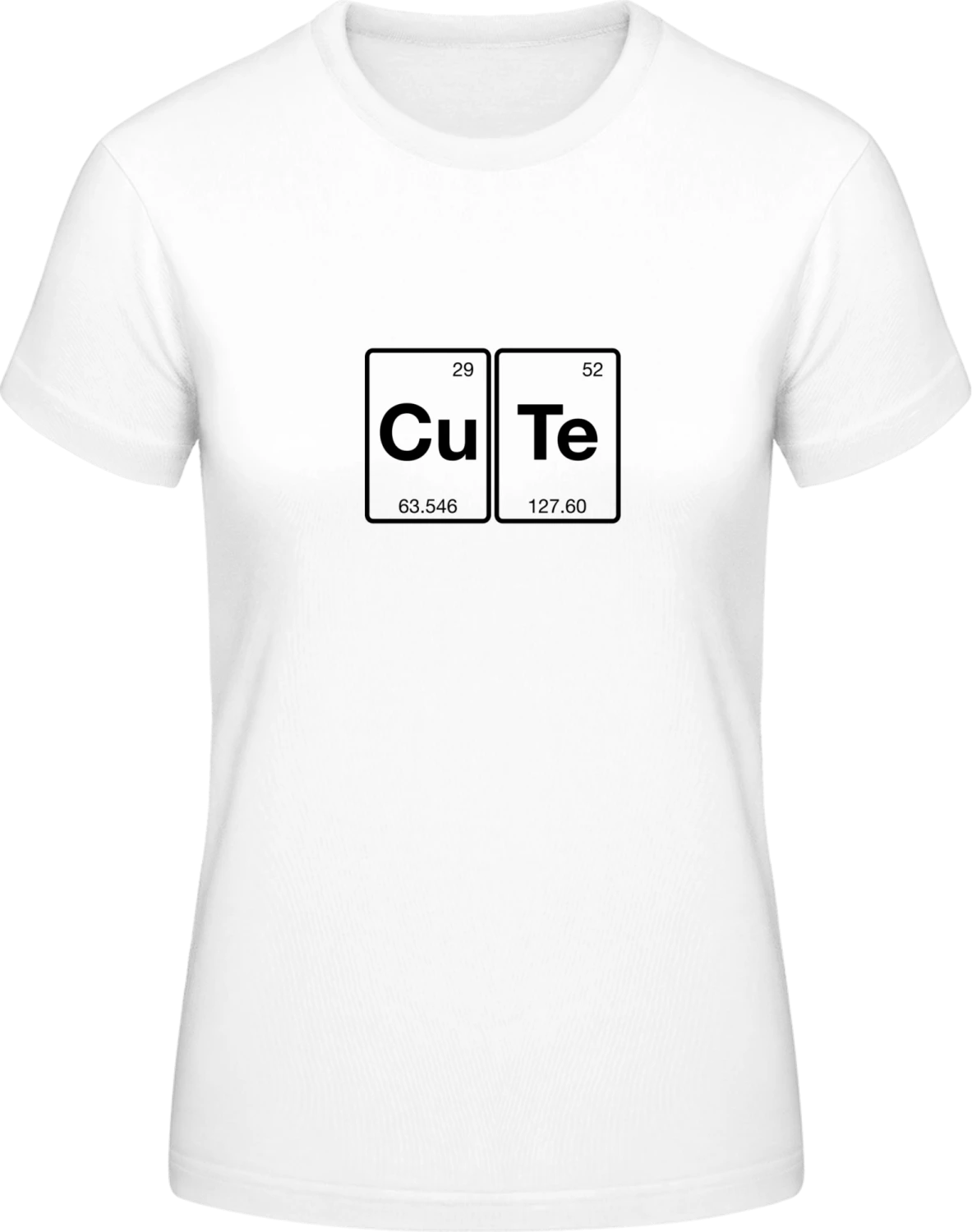 Cute Chemical - White #E190 women T-Shirt - Front