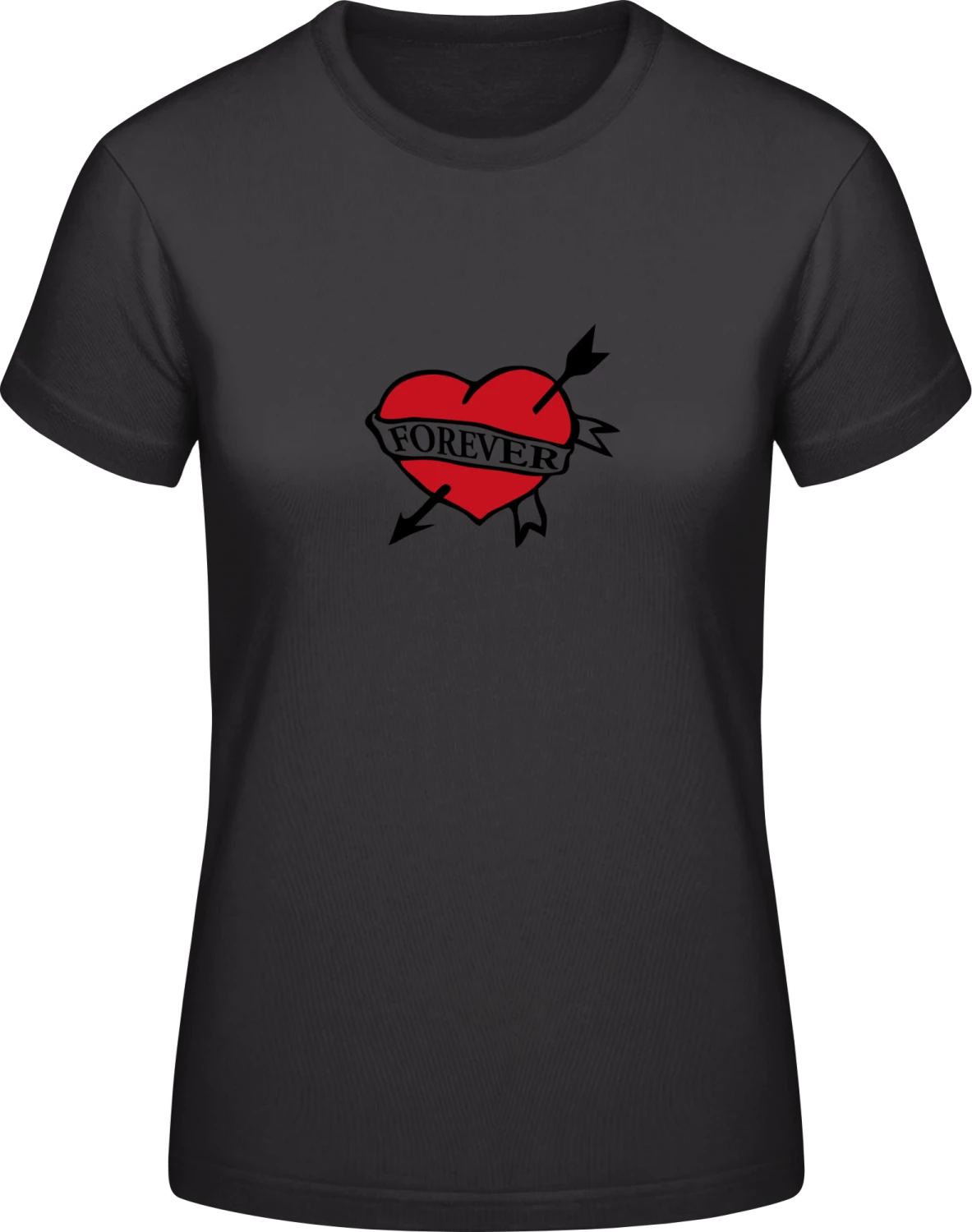 Forever Love - Black #E190 women T-Shirt - Front