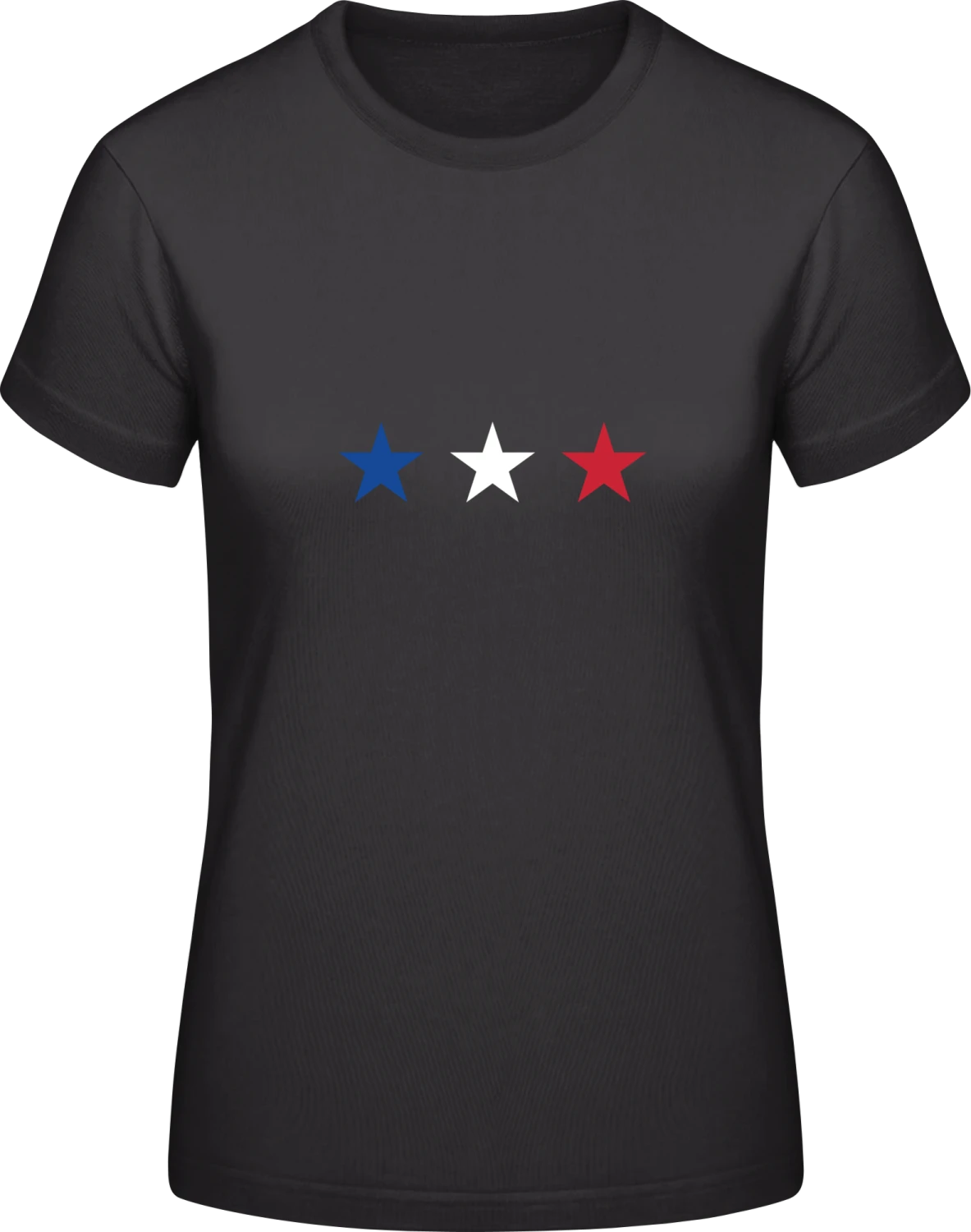 French Stars - Black #E190 women T-Shirt - Front