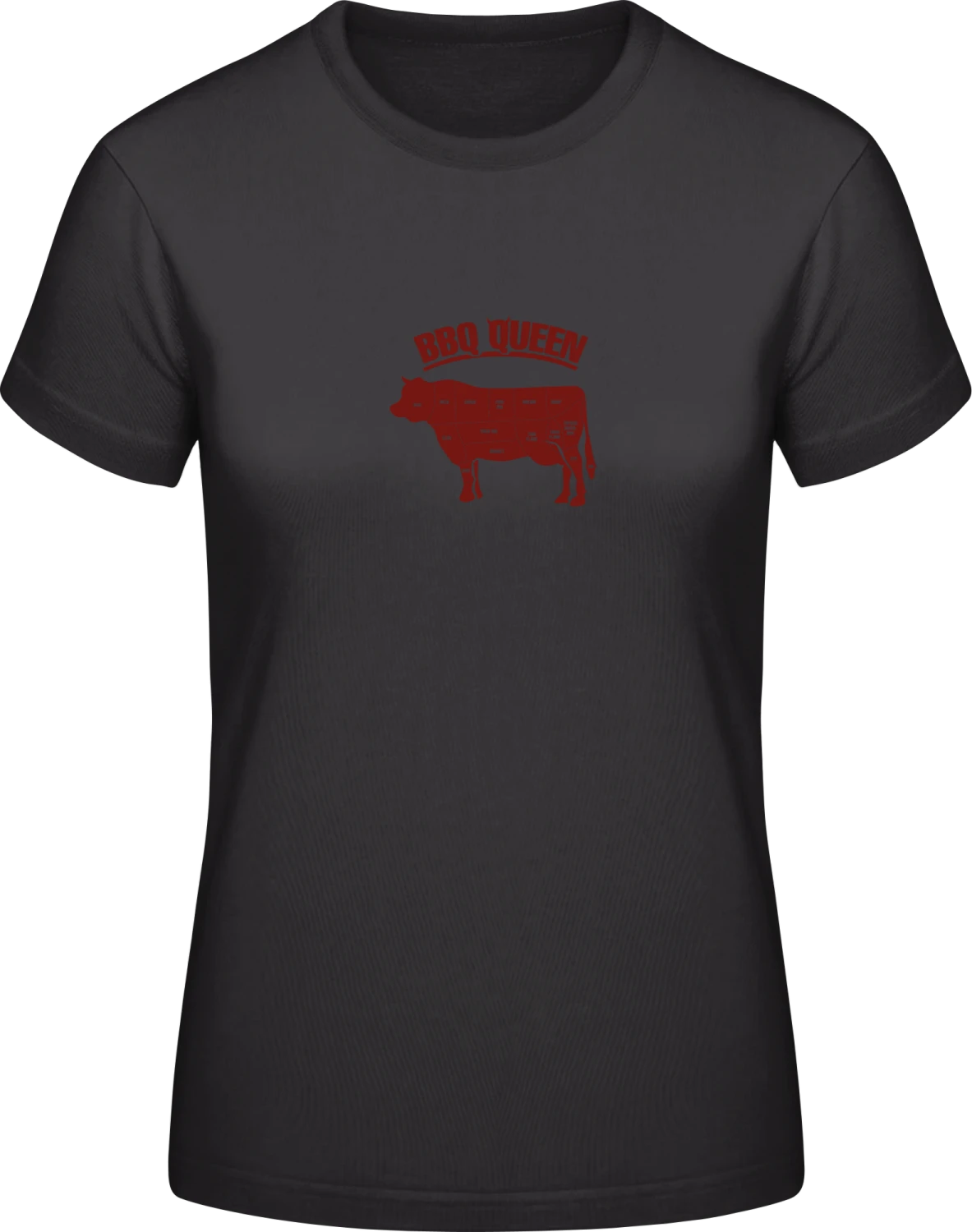 BBQ Queen - Black #E190 women T-Shirt - Front