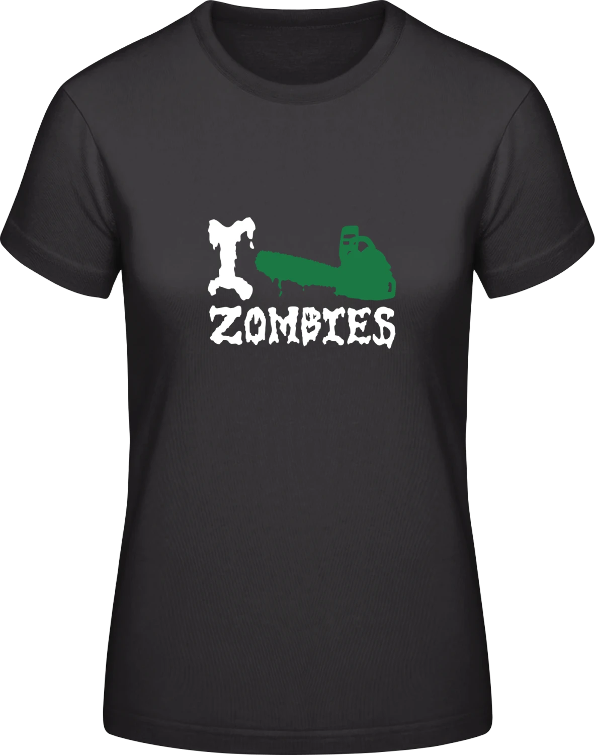 I Love Zombies - Black #E190 women T-Shirt - Front