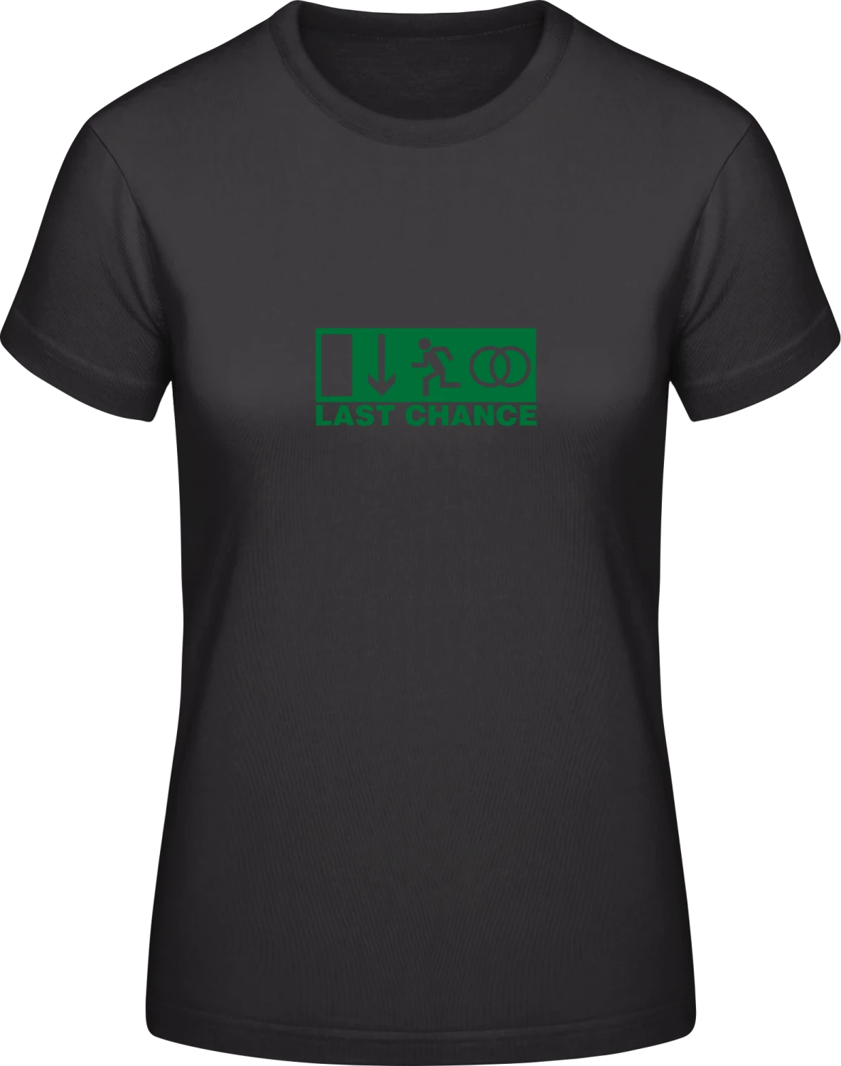 Last Chance - Black #E190 women T-Shirt - Front